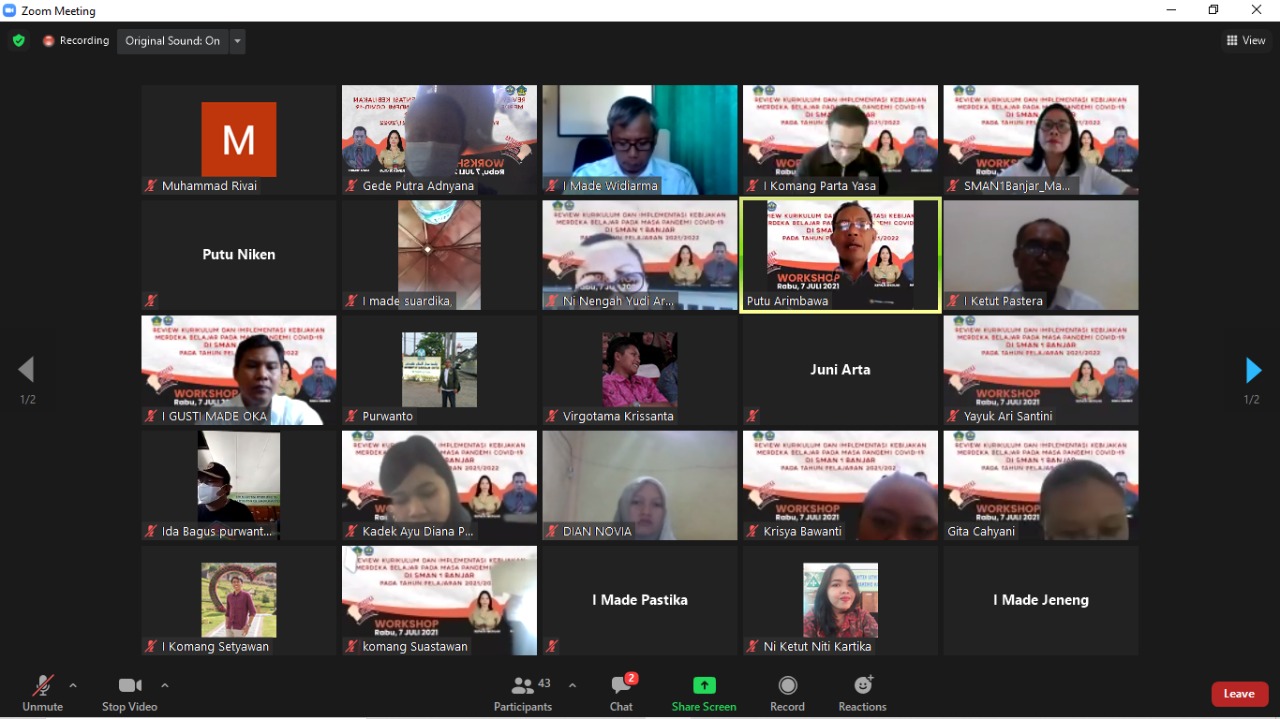 Reviu Kurikulum dan Implementasi Kebijakan Merdeka Belajar pada Masa Pandemi COVID-19