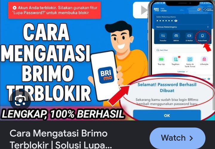 Solusi BRImo terblokir Tanpa ke Bank Begini Cara Buka Blokir BRImo Lewat HP